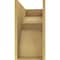 Ekena Millwork 12"W x 24"D x 24"H Classic Monterey Rough Cedar Woodgrain TimberThane Corbel, Primed Tan CORUR12X24X24MONRCPR - alternate 3